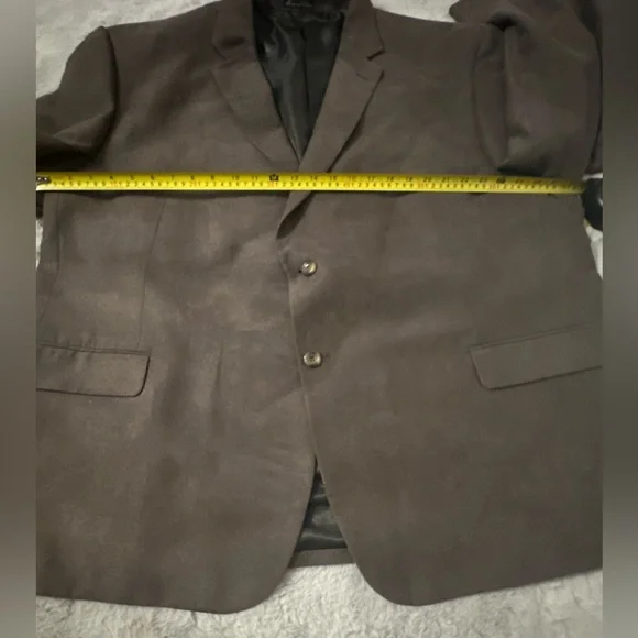 Jean Paul Germain 56R 2 Button Sport Coat Blazer Microfiber Sueded - Picture 6 of 13